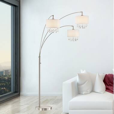 Allure crystal deals arc floor lamp